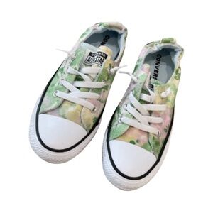 Converse Boho floral Y2K Low Top Sneakers Size 8 NWOT Pastel Festival Shoes New